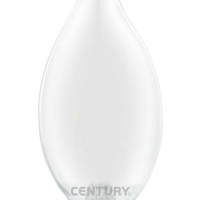 CENTURY LED FILAMENT SVÍČKA PLAMEN SATÉN 4W E14 6000K 470Lm 360d 35x118mm IP20 CEN INSM1C-041460