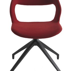 CRASSEVIG - Čalúnená otočná stolička MIXIS AIR R/PB