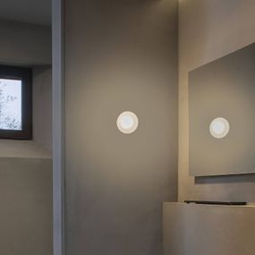 Karman Agua nástenné LED svetlo, IP44, efekt mrazu, Kúpeľňa, hliník, sklo efekt mrazu, 3.2W