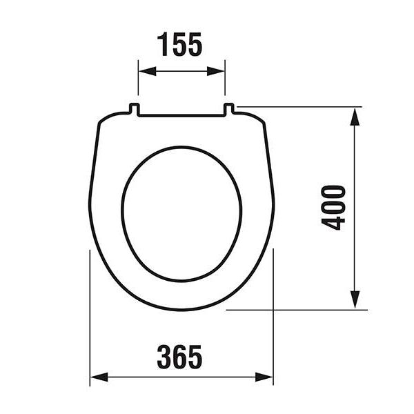 Jika Lyra Plus Klozetové sedadlo s poklopom, termoplast H8933830000001