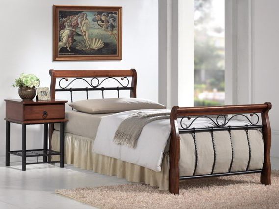 Jednolôžková posteľ 90 cm Venecja A (s roštom)