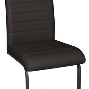 Jedálenská stolička Arden, čierna ekokoža