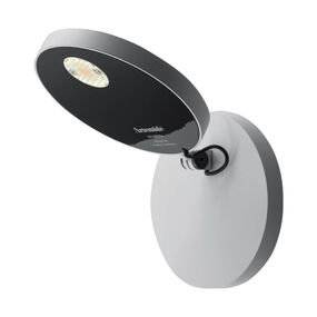 Artemide Demetra Spotlight nástenné 2 700 K biela, Obývacia izba / jedáleň, hliník, 6W, K: 13cm