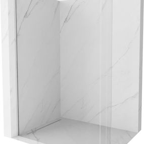 MEXEN/S - Kyoto Sprchová zástena WALK-IN zaoblená 110 x 200 cm, transparent 8 mm, chróm 800-110-101-01-06