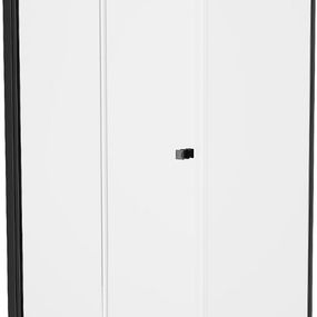 MEXEN/S - Lima sprchovací kút 90x90 cm, transparent, čierna + biela vanička so sifónom, 856-090-090-90-00-4010B