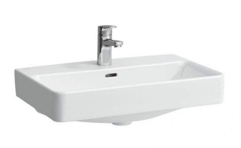 Laufen Pro S - Umývadlo, 600 mm x 380 mm, 1 otvor na batériu, bez prepadu, s LCC, biela H8129534001561