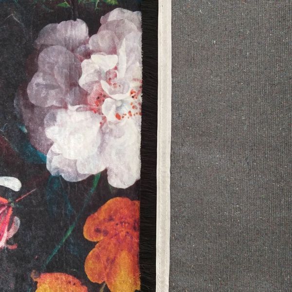 DomTextilu Protišmykový koberec s očarujúcim kvetinovým motívom 55133-234552
