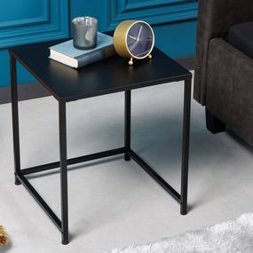 LuxD Dizajnový odkladací stolík Damaris 40 cm čierny