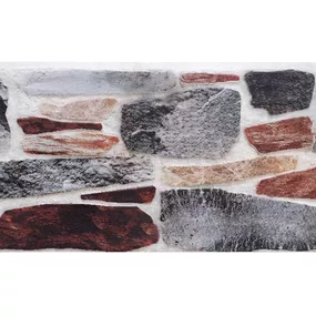 Fasádny obklad Kameň Sivo-červený - zatepľovací obklad 3,5 cm