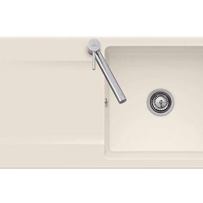 VILLEROY & BOCH VILLEROY & BOCH - Keramický drez Siluet 60 Ivory nástavný 1000 x 510 bez excentra 333601FU