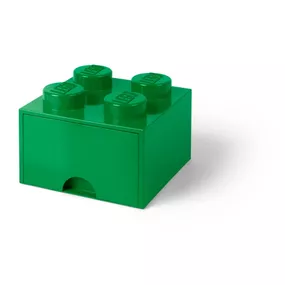 Zelený úložný box so zásuvkou LEGO®