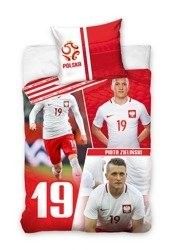 DomTextilu Posteľné obliečky s futbalistom Zielinski 160 x 200  2 časti: 1ks 160x200 + 1ks 70x80 Červená 2 časti: 1ks 160x200 + 1ks 70x80 39603-183441