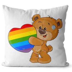 Vankúš LGBT Bear (Velikost: 55 x 55 cm)