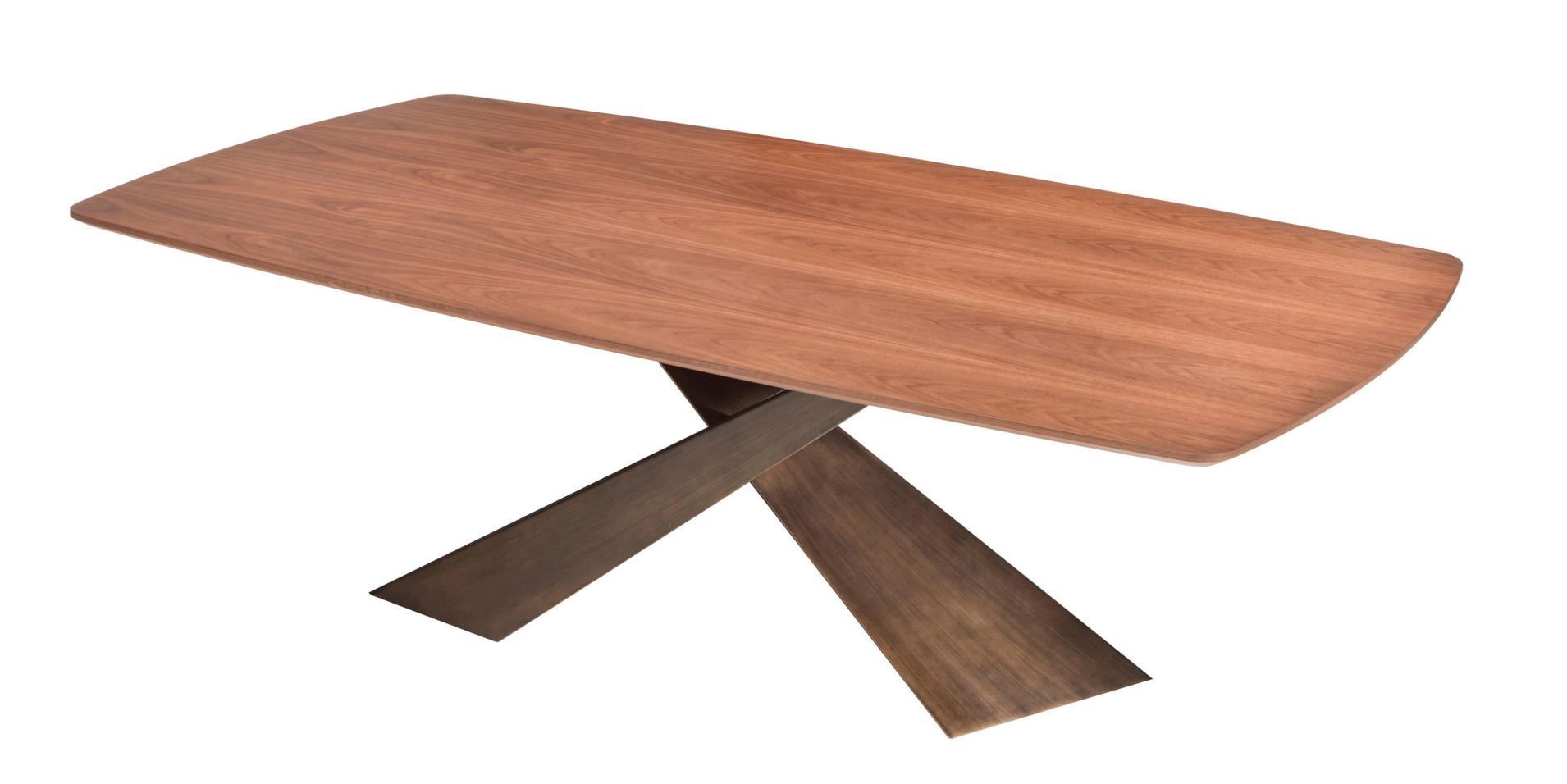 RIFLESSI - Stôl LIVING s drevenou doskou (30 mm)