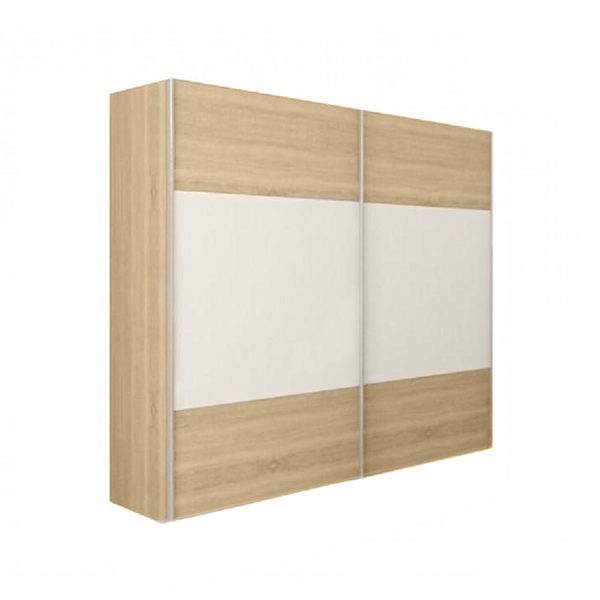 Spálňový komplet (posteľ 180x200 cm), dub sonoma/biela, GABRIELA NEW