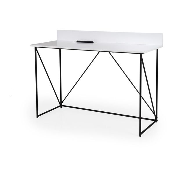 Biely pracovný stôl Tenzo Tell, 120 x 48 cm