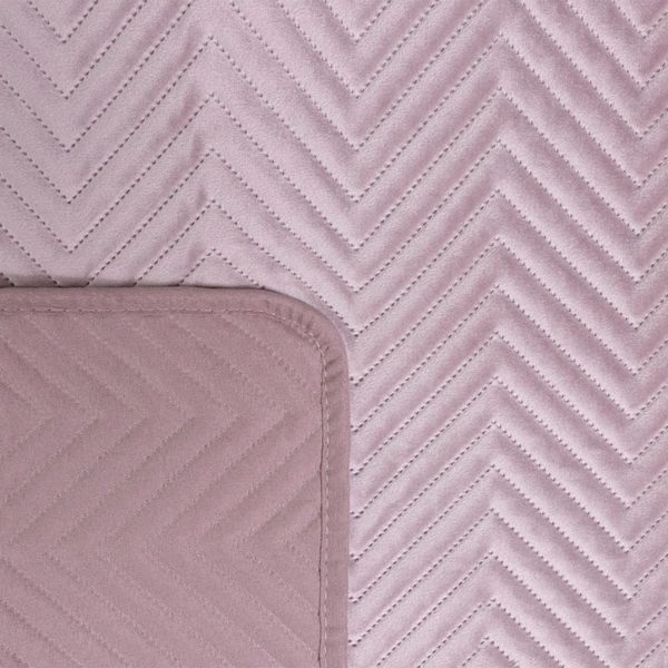 DomTextilu Dekoračný obojstranný prehoz na posteľ púdrovo ružovej farby Šírka: 200 cm | Dĺžka: 220 cm 27505-241720
