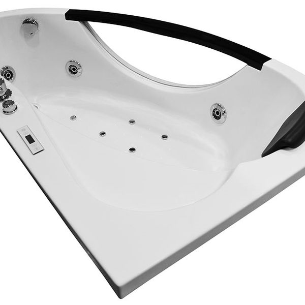 M-SPA - Kúpeľňová vaňa ľavá s hydromasážou 0024 pre 1 osobu 169 x 90 x 56 cm