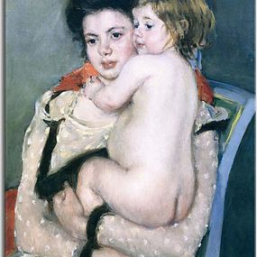Reine Lefebvre Holding a Nude Baby Obraz zs17602