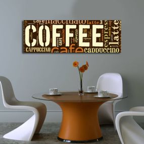 Obraz s LED osvetlením COFFEE 33 30 x 90 cm