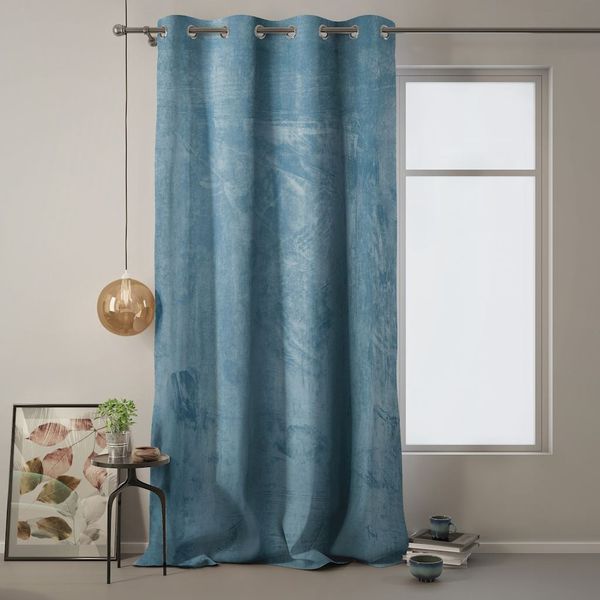 Záves AmeliaHome Velvet 140x270 cm modrý