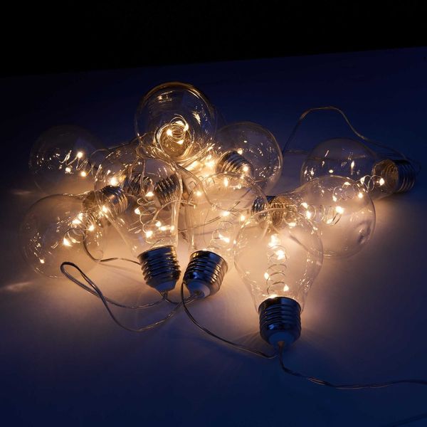 Butlers BULB LIGHTS LED Svetelná reťaz s USB 10 žiaroviek