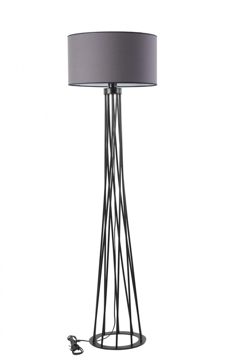 Stojacia lampa Havin II 170 cm tmavošedá