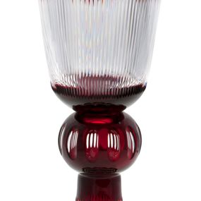 Krištáľová váza Diadem, farba rubínová, výška 505 mm