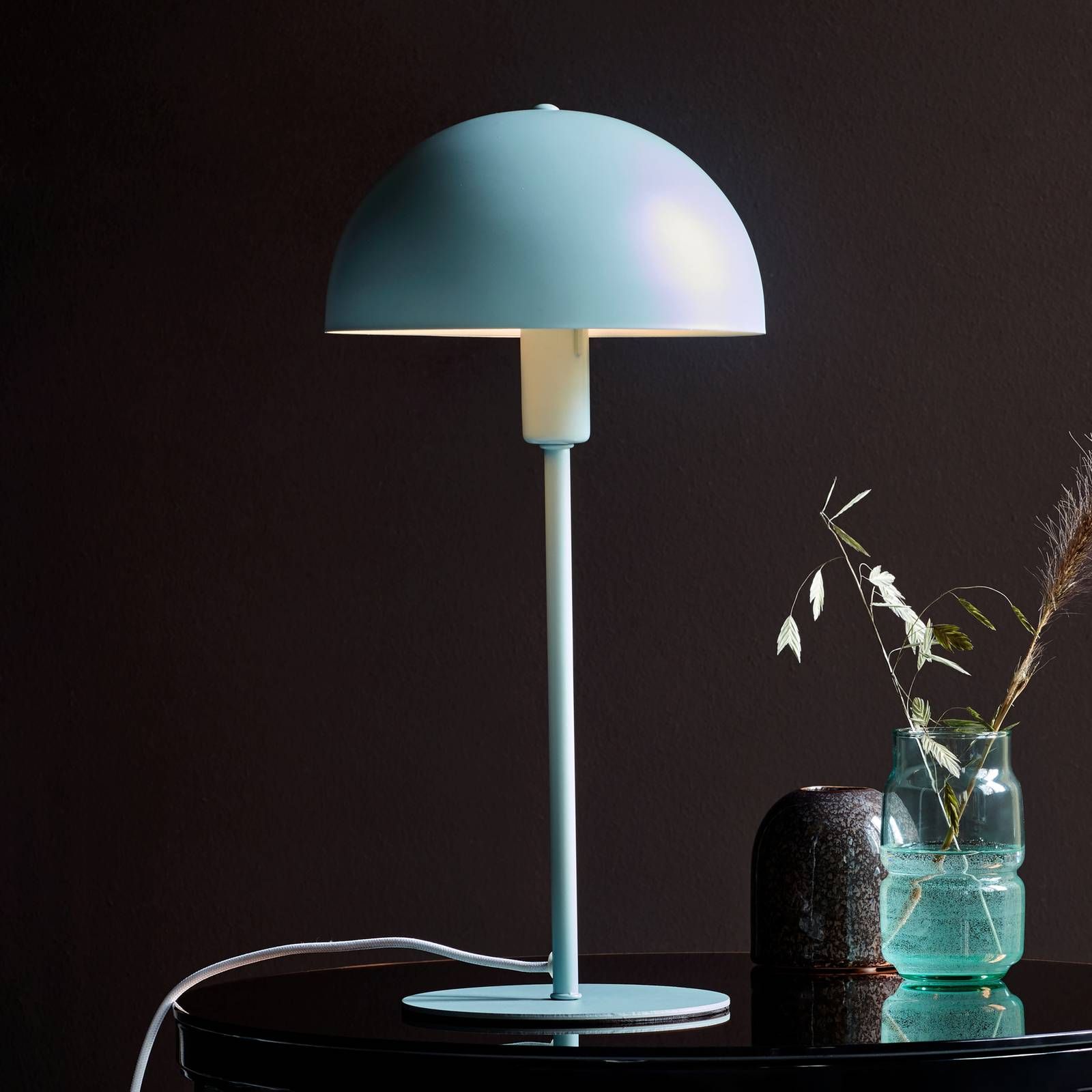 Nordlux Stolová lampa Ellen 20 z kovu, zelená, Obývacia izba / jedáleň, kov, E14, 40W, K: 41.5cm