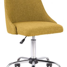 Kancelárska stolička, žltá/chróm, EDIZ