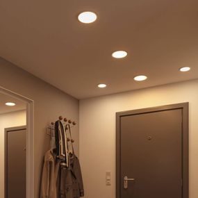 Paulmann LED panel Areo 4000K okrúhly biely 11, 8cm, Kuchyňa, plast, 6.5W, K: 1.2cm