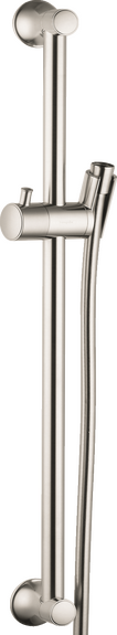 Hansgrohe Unica - Sprchová tyč Classic 65 cm so sprchovou hadicou, kartáčovaný nikel 27617820