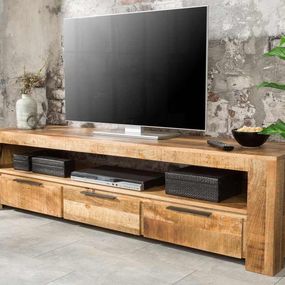 Dizajnový TV stolík Thunder 170 cm mango