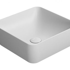 GSI - SAND keramické umývadlo na dosku 38x38 cm, biela mat 903809