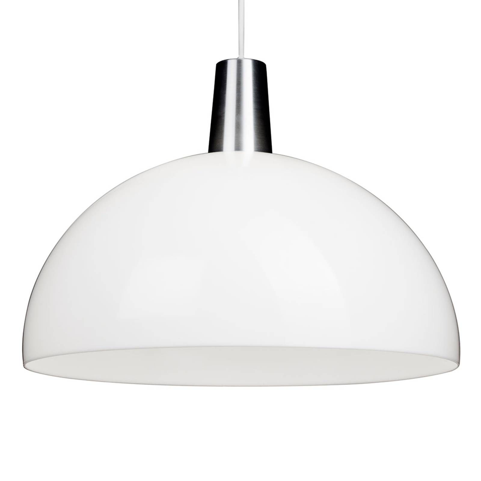 Innolux Kupoli závesná lampa Detail striebro, Obývacia izba / jedáleň, akryl, hliník, E27, 35W, K: 26cm