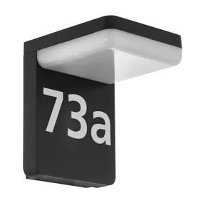 EGLO LED lampa s číslom domu Amarosi, hliník, plast, 10W, L: 17 cm, K: 21cm