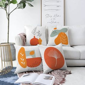 Súprava 4 obliečok na vankúše Minimalist Cushion Covers Glam, 55 x 55 cm