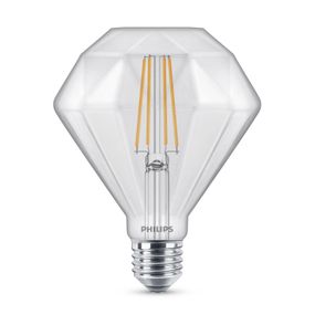 Philips Classic Diamond LED žiarovka E27 5W, E27, 5W, Energialuokka: F, P: 14.2 cm