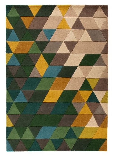 Flair Rugs koberce AKCIA: 120x170 cm Ručne všívaný kusový koberec Illusion Prism Green / Multi - 120x170 cm