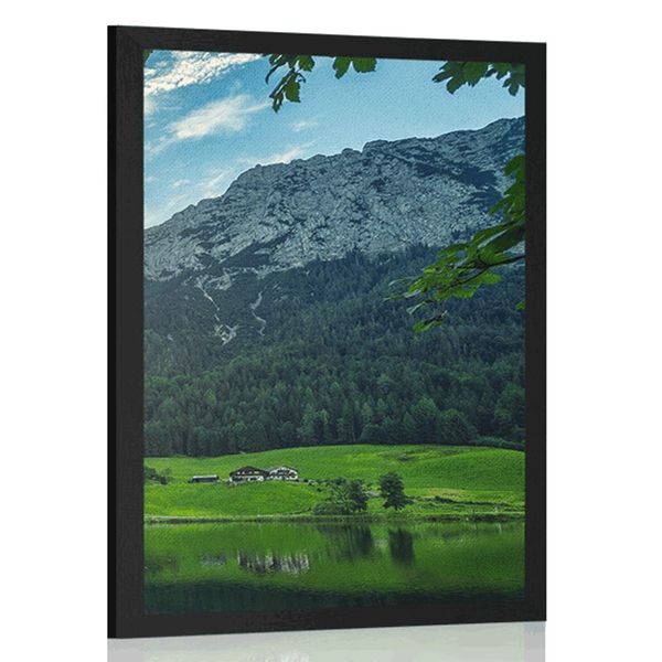 Plagát život v horách - 40x60 silver