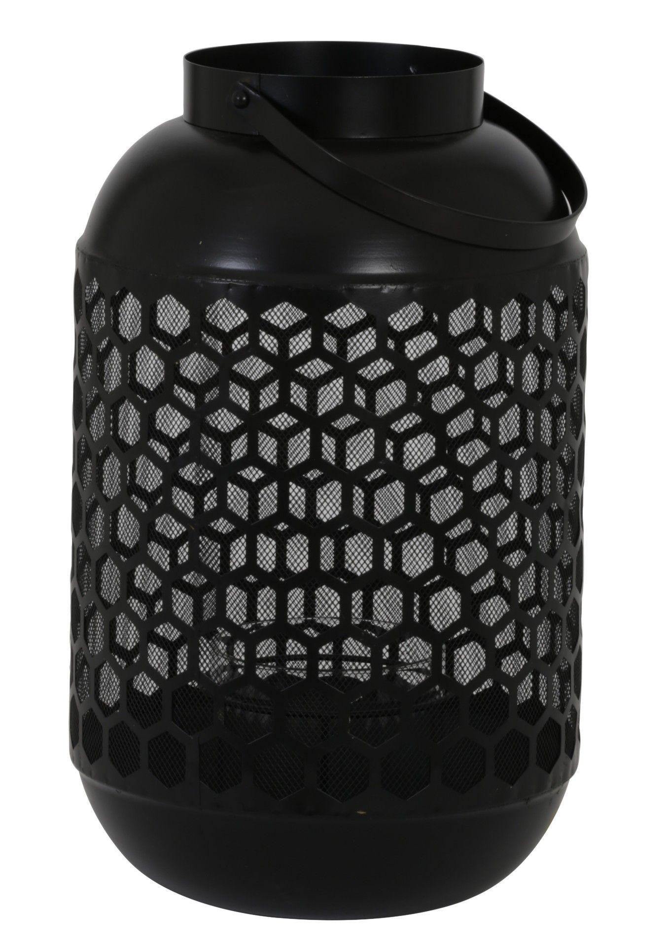 Kovový lampáš RIGLIO Ø25,5x42 cm, matt black
