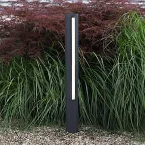 Heitronic Chodníkové LED svietidlo Lilia, výška 75 cm, hliník, polykarbonát, 11W, K: 75cm