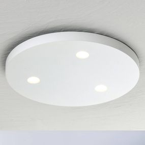 BOPP Bopp Close stropné LED svetlo 3-pl. okrúhle biele, Obývacia izba / jedáleň, hliník, 7W, K: 1.5cm
