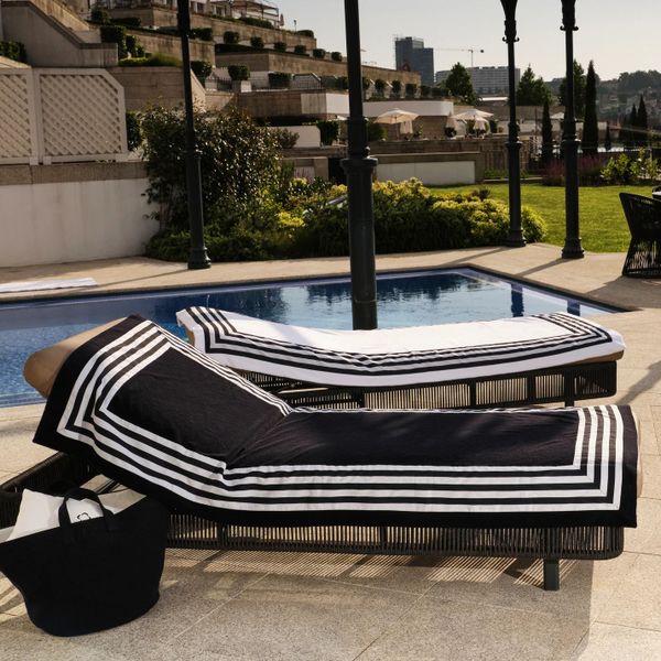 Abyss & Habidecor CANNES luxusní plážový ručník Abyss & Habidecor / Egyptská bavlna, Barva 309 - Atlantic