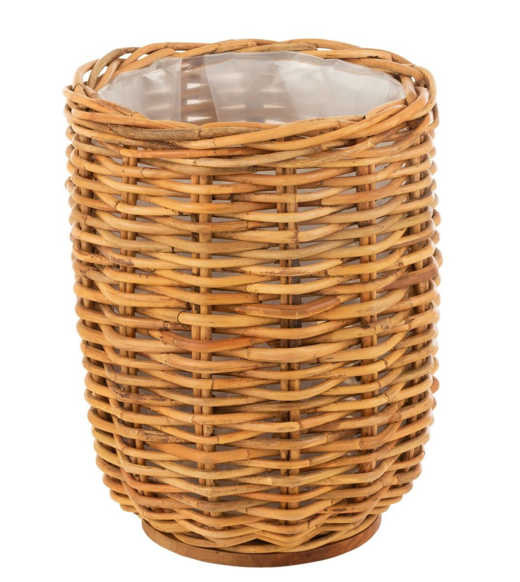 Vysoký okrúhly ratanový kvetináč Rattan honey - Ø52*66 cm