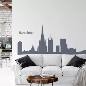 Nálepky na stenu - Barcelona