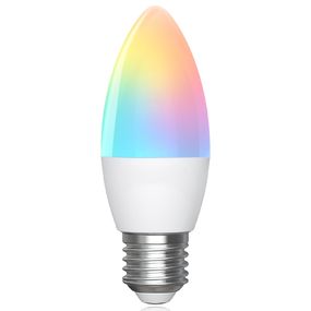 LED RGBW Stmievateľná žiarovka C37 E27/6,5W/230V 2700-6500K Wi-Fi - Aigostar