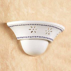 Ceramiche Nástenné svietidlo Il Punti s keramickou miskou, Chodba, keramika, E27, 100W, L: 30 cm