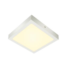 Stropné svietidlo SLV SENSER 24 Indoor, stropné LED svietidlo hranaté, bílé, 3000K 1003019