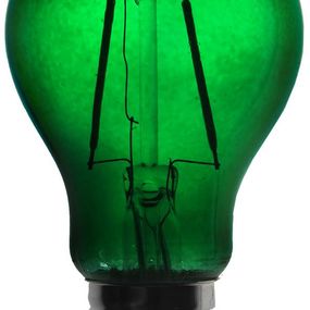 Exihand Žárovka LED FILAMENT A60, 36V ss., zelená PARTY.ZAROVKA.ZE